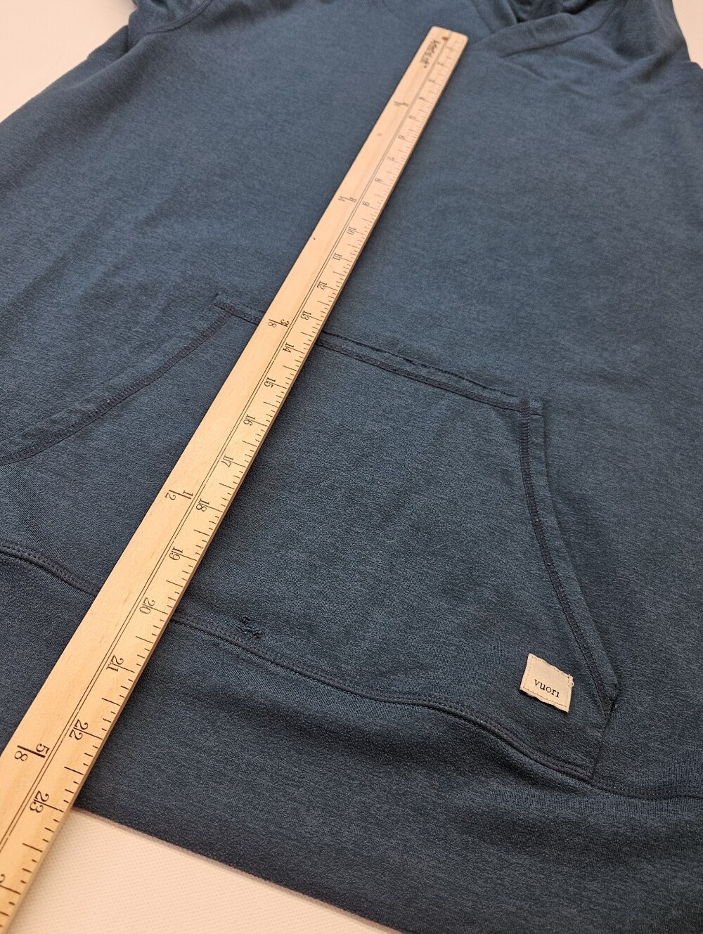 Vuori Strato Tech Hoodie Performance Lightweight Stretch Blue Green V1019 Medium - Picture 6 of 10